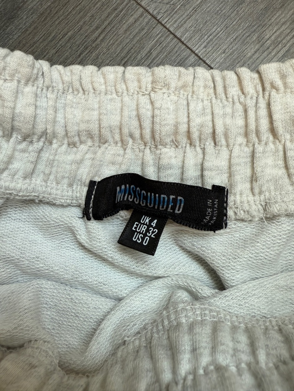 Missguided Drawstring Mini Skirt With Pockets Heathered Gray US 0 - Picture 4 of 8